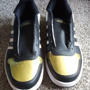 Adidas Black and Gold Sneakers Casual Athletic Style